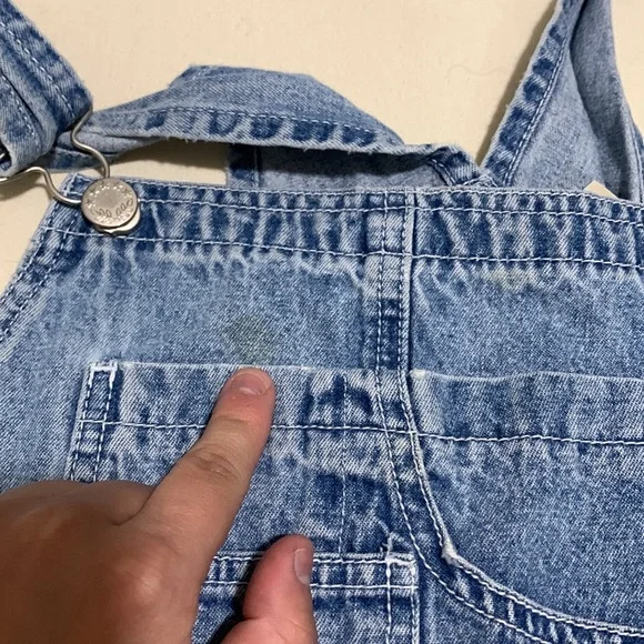 Vintage St. John’s Bay Denim Overall Shorts